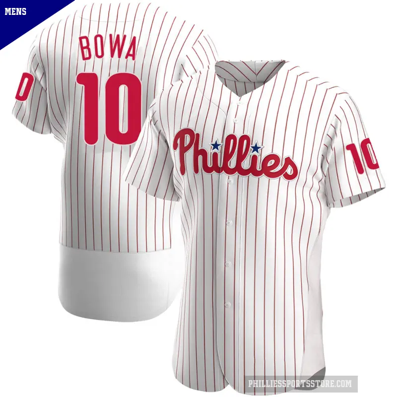 Men's No.10 Larry Bowa Philadelphia Phillies White Authentic Home Jersey