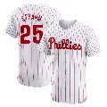 Men's No.25 Matt Strahm Philadelphia Phillies White Elite Home Jersey