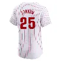 Men's No.25 Matt Strahm Philadelphia Phillies White Elite Home Jersey
