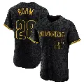 Men's No.28 Alec Bohm Philadelphia Phillies Black Authentic Snake Skin City Jersey