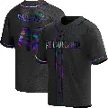Men's No.49 Kolby Allard Philadelphia Phillies Black Replica Holographic Alternate Jersey