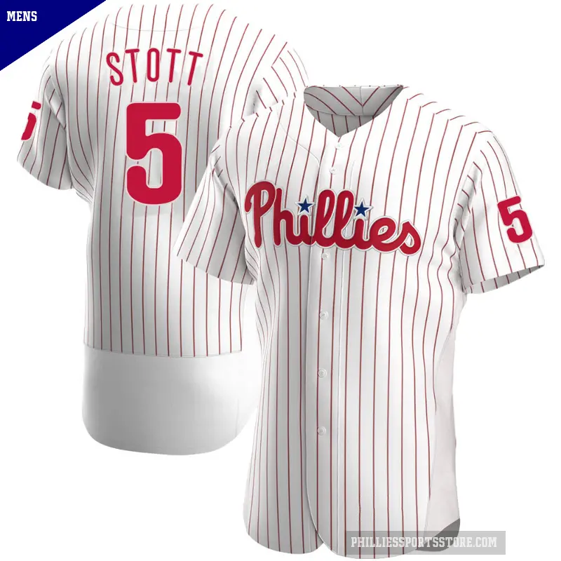 Men's No.5 Bryson Stott Philadelphia Phillies White Authentic Home Jersey