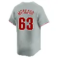 Men's No.63 Michael Mercado Philadelphia Phillies Gray Limited Away Jersey
