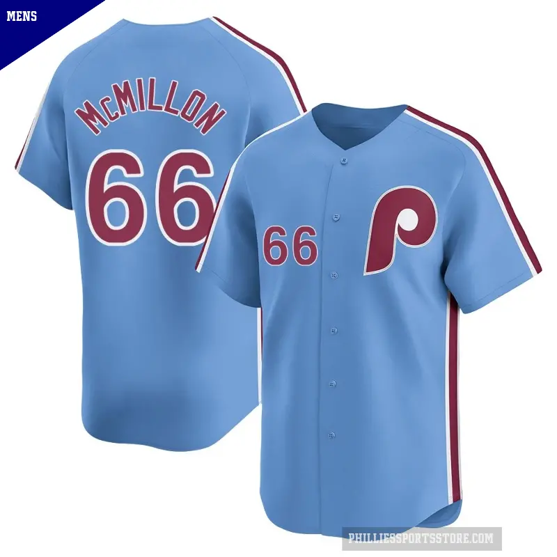 Men's No.66 John McMillon Philadelphia Phillies Light Blue Limited Alternate Jersey