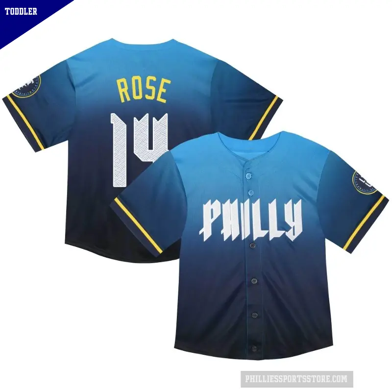 Toddler No.14 Pete Rose Philadelphia Phillies Blue Limited 2024 City Connect Jersey