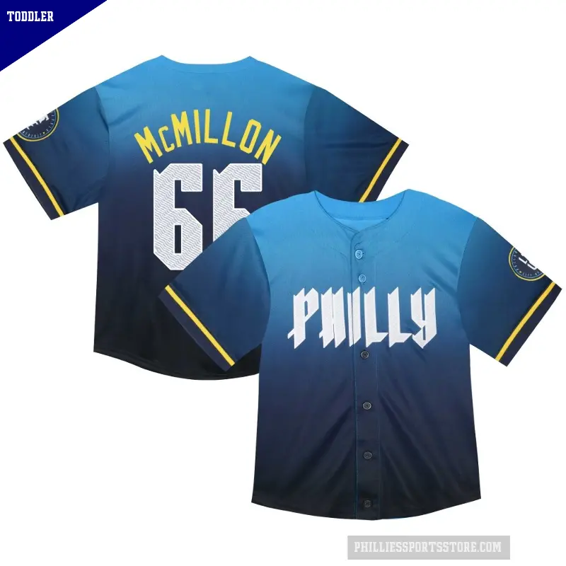 Toddler No.66 John McMillon Philadelphia Phillies Blue Limited 2024 City Connect Jersey