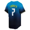 Youth No.7 Trea Turner Philadelphia Phillies Blue Limited 2024 City Connect Jersey
